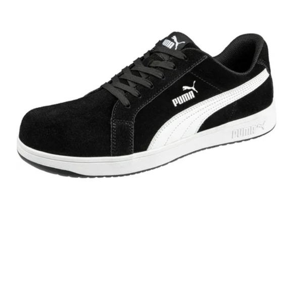 Puma Women Black Sneakers iconic safety low EH Composite Top slip resistant - Picture 2 of 8